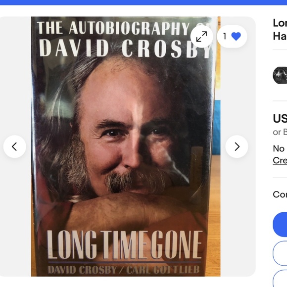 Long Time Gone by Davis Crosby First Edition Signed - Picture 2 of 4